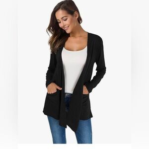 Women’s TownCat Black Lightweight Cardigan